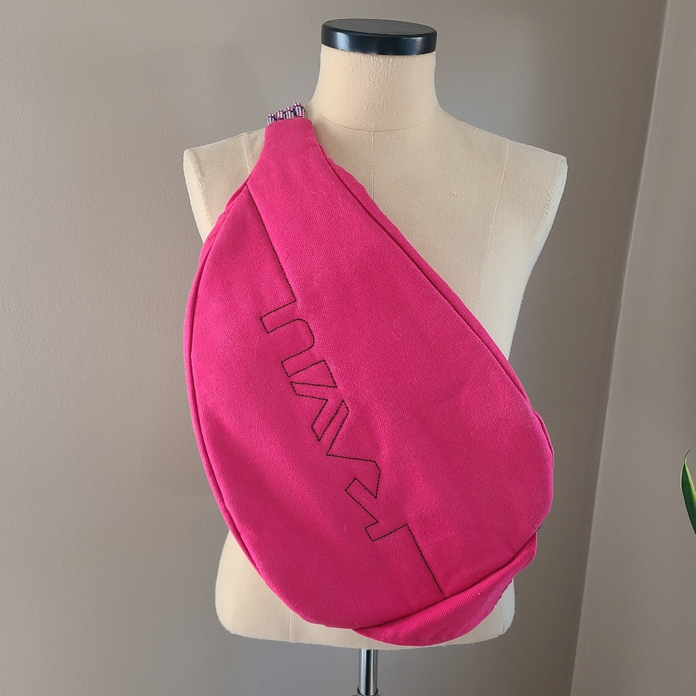 KAVU Pink and turquoise Sling Bag - Picture 8 of 9